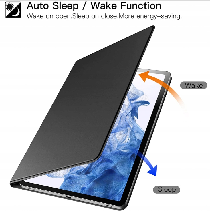 ETUI MAGNETYCZNE DO SAMSUNG GALAXY TAB S8 ULTRA X900 X906 + SZKŁO HARTOWANE