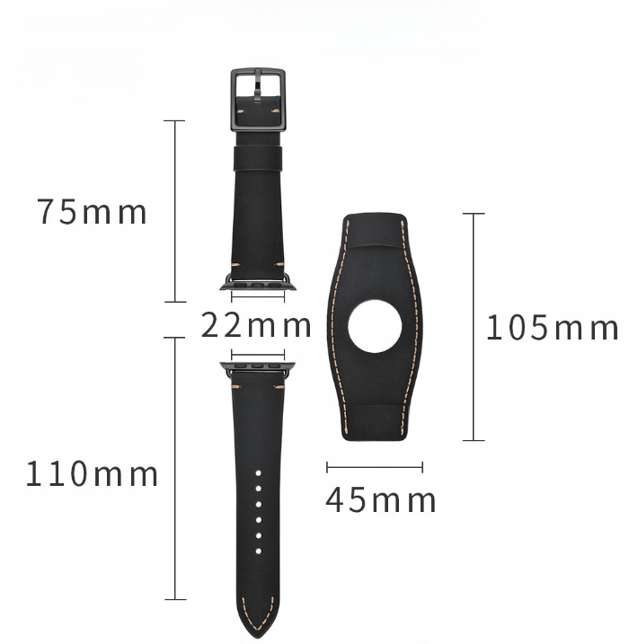 PASEK DO APPLE WATCH SERIES 1/2/3/4/5/6/7/8 SE 42MM 44MM 45MM 49MM + SZKŁO