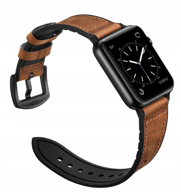 PASEK SKÓRZANY APPLE WATCH 1 2 3 4 5 6 7 8 9 SE 42/44/45/49MM ULTRA 1 2