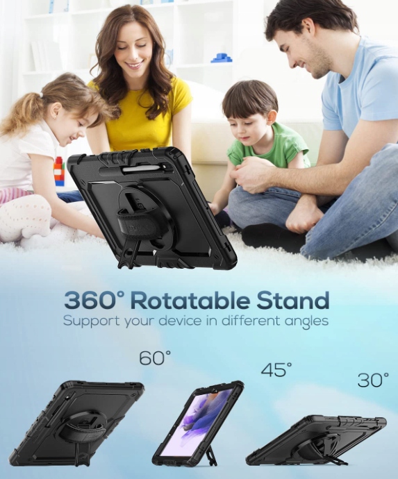 ETUI GALAXY TAB S7+ S7 FE / S8+ PLUS 12.4 + SZKŁO