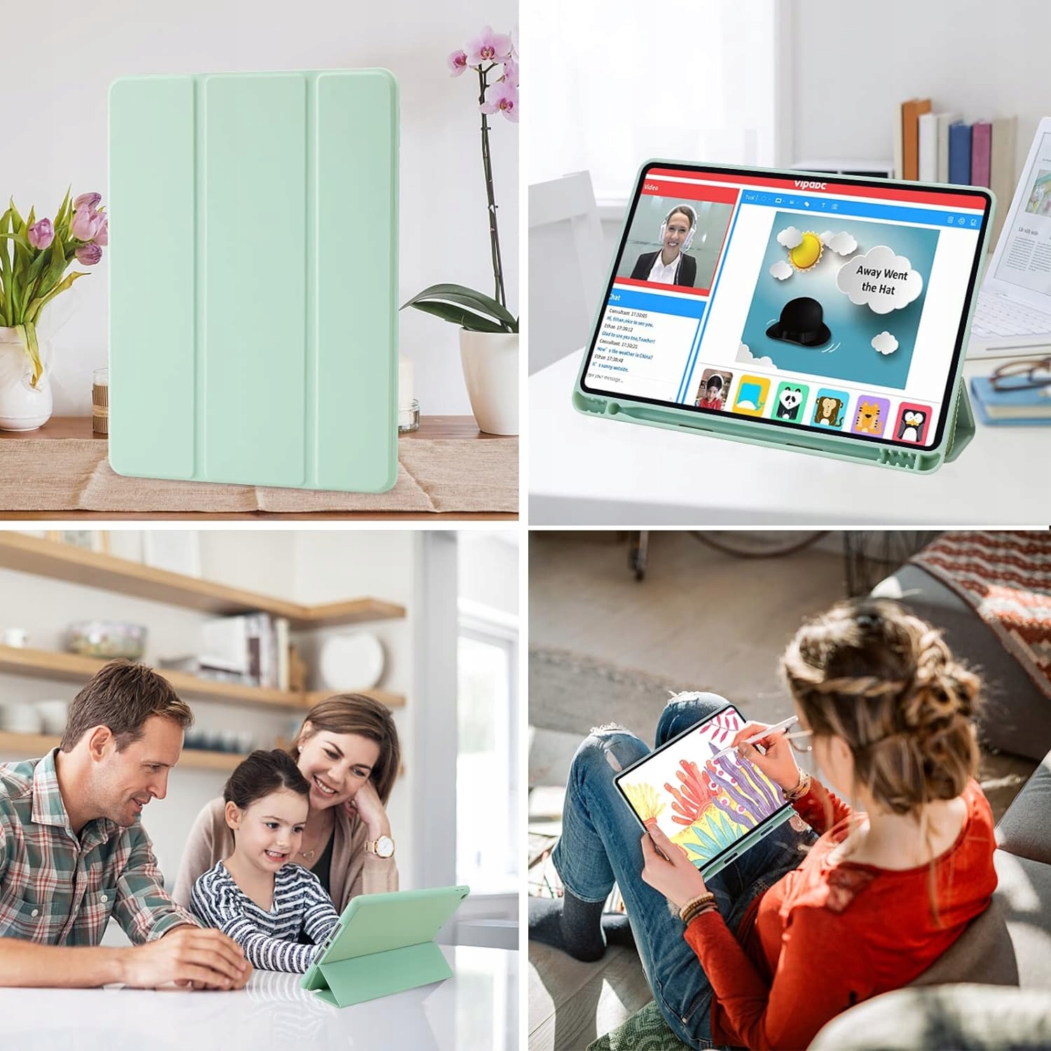 ETUI S-PENCIL DO APPLE iPad 10.2 9 GEN 2021 + RYSIK POJEMNOŚCIOWY