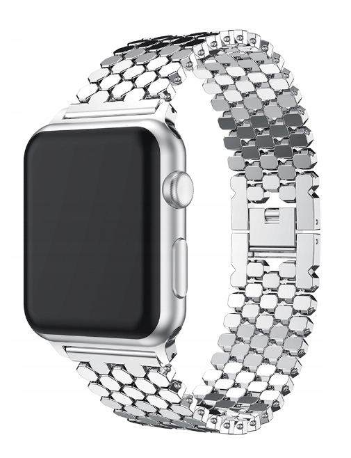 BRANSOLETKA PASEK DO APPLE WATCH 42/44/45/SE SZKŁO