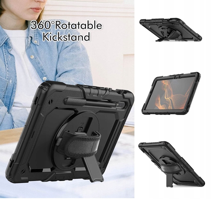ETUI SAMSUNG GALAXY TAB S7 S8 11 T870 T875 T878 + SZKŁO HARTOWANE + RYSIK