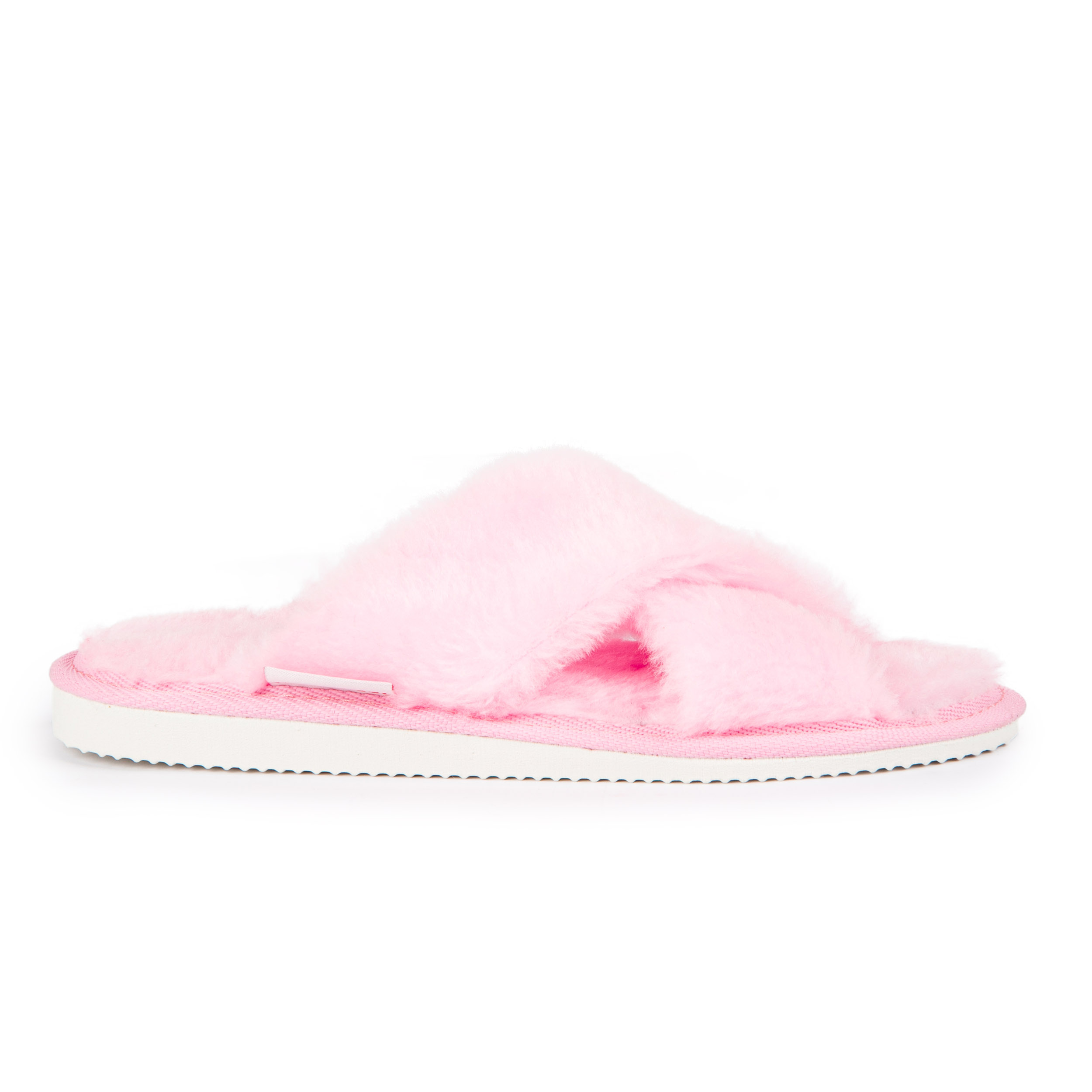 Kapcie damskie ciepłe puchate różowe pantofle domowe z futerkiem 39