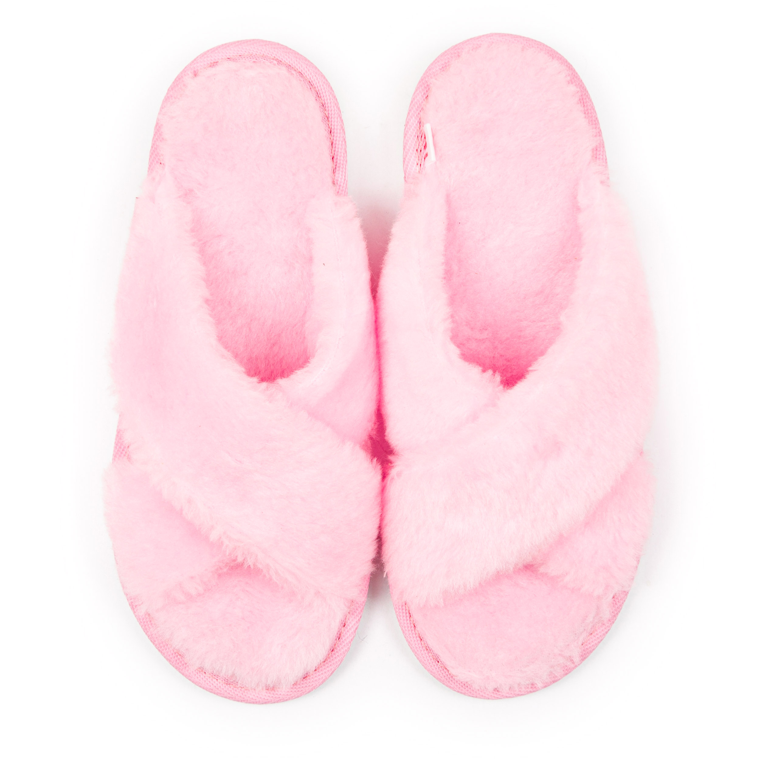 Kapcie damskie ciepłe puchate różowe pantofle domowe z futerkiem 39