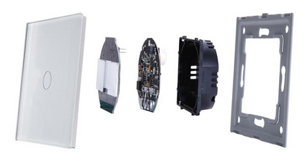 DOTYKOWY WŁĄCZNIK ŚWIATŁA 1K POJEDYNCZY SZKLANY