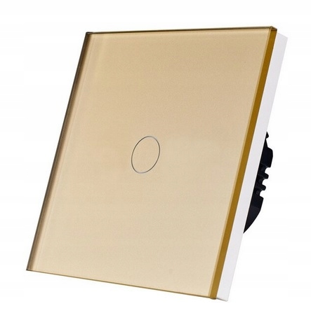 DOTYKOWY WŁĄCZNIK ŚWIATŁA 1K POJEDYNCZY SZKLANY