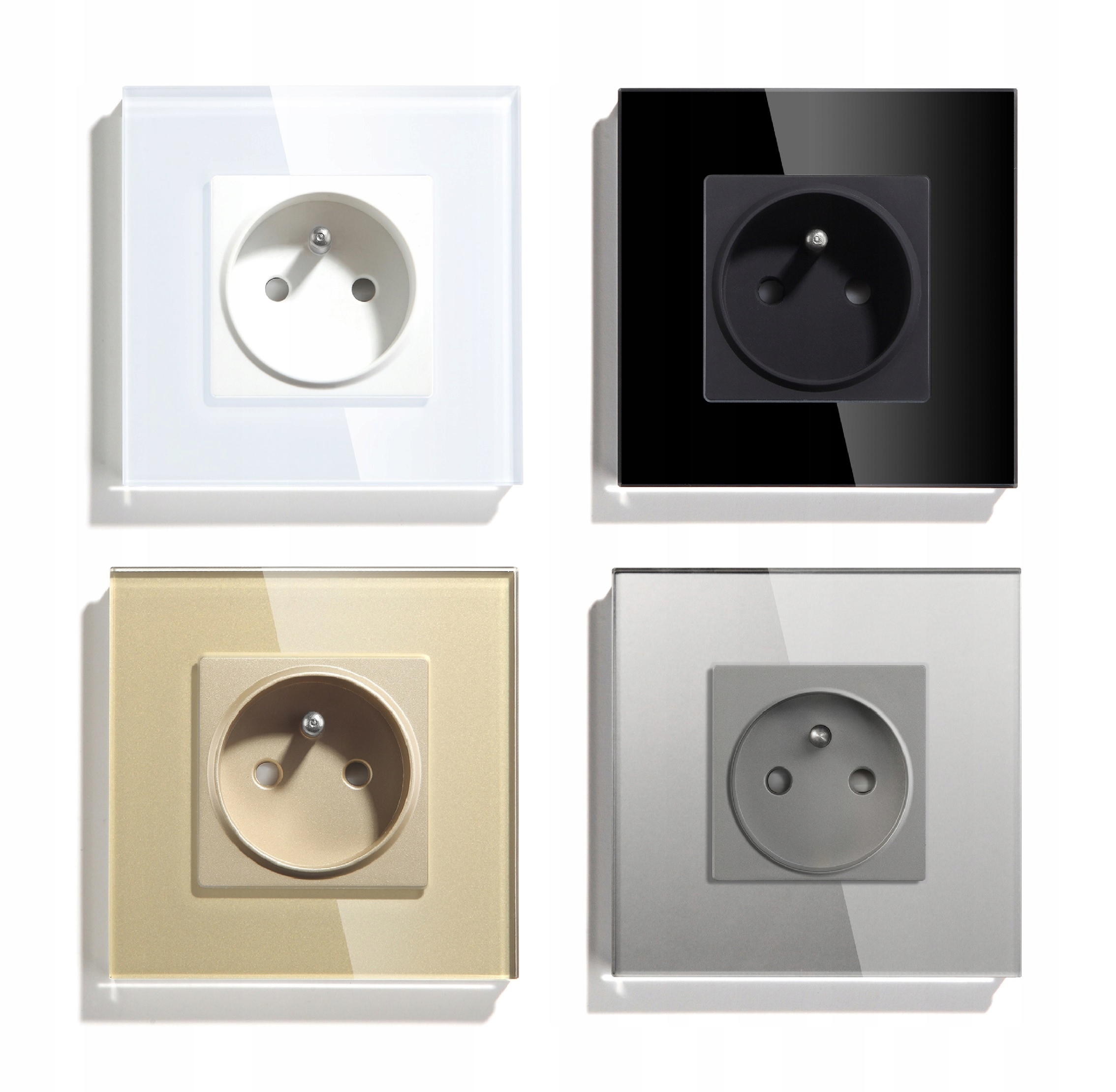 GNIAZDKO ELEKTRYCZNE SZKLANE POJEDYNCZE KONTAKT GNIAZDO 16A