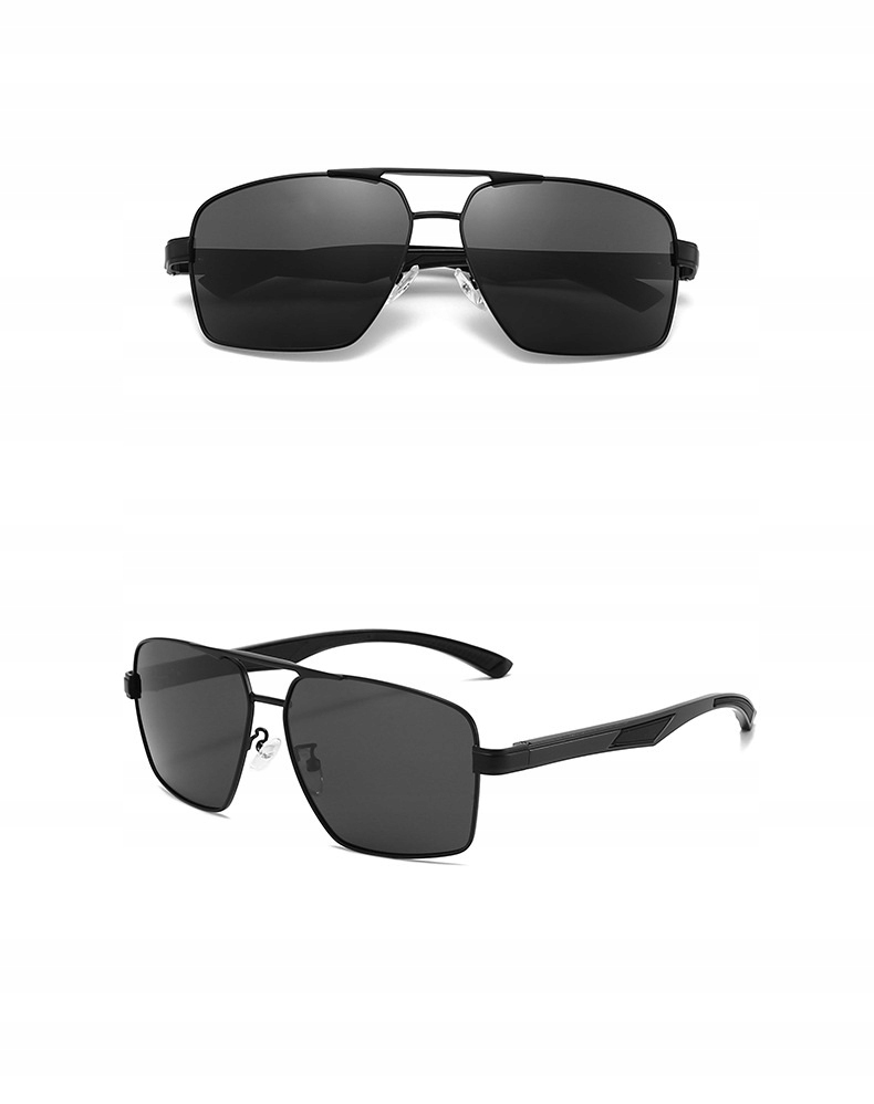 Męskie Okulary Przeciwsłoneczne Solenzio Aviator Polaryzacja z Etui UV400 czarne 9 Męskie Okulary Przeciwsłoneczne Solenzio Aviator Polaryzacja z Etui UV400 czarne 9