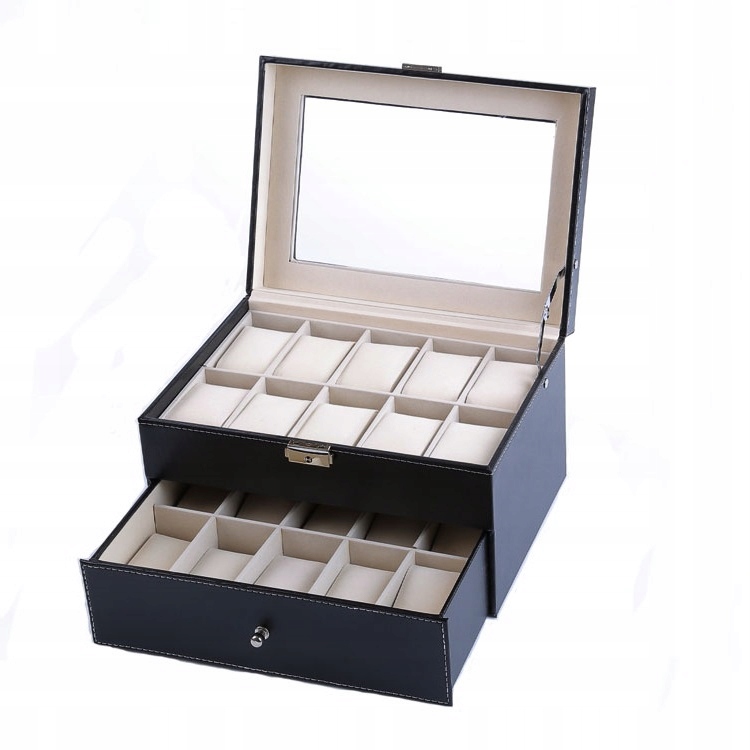 PUDEŁKO ETUI ORGANIZER SZKATUŁKA NA ZEGARKI 20szt 3