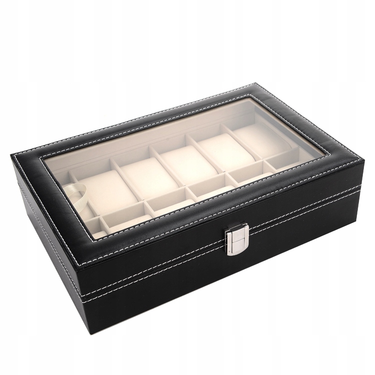 PUDEŁKO ETUI ORGANIZER SZKATUŁKA NA ZEGARKI 12szt 6