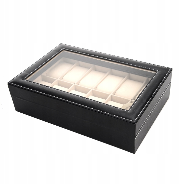 PUDEŁKO ETUI ORGANIZER SZKATUŁKA NA ZEGARKI 12szt 7