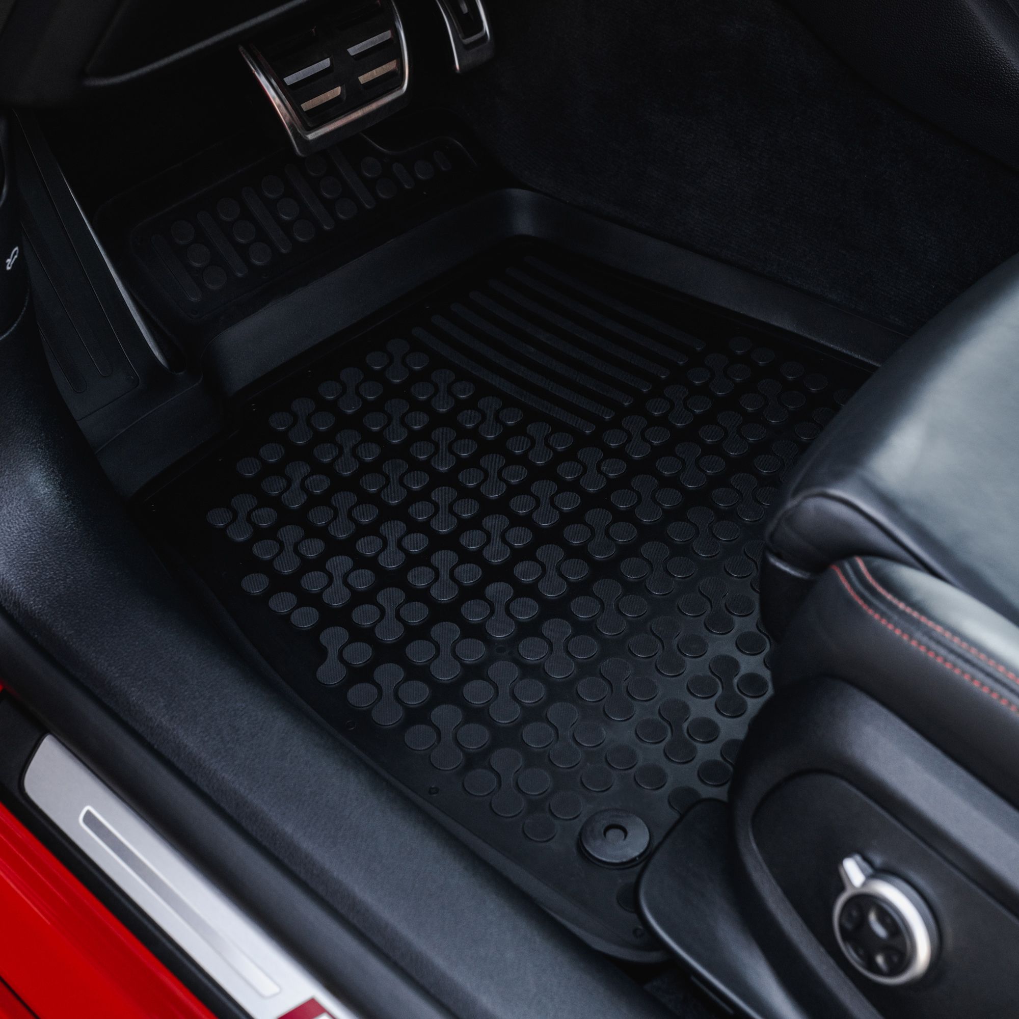 J&J AUTOMOTIVE | 3D Tappeti Tappetini Per Auto In TPE Gomma Premium Su Misura Per Grand Vitara 3-Porte 2005-2015, Bordo di 4cm, Nero, Set 4 Pz