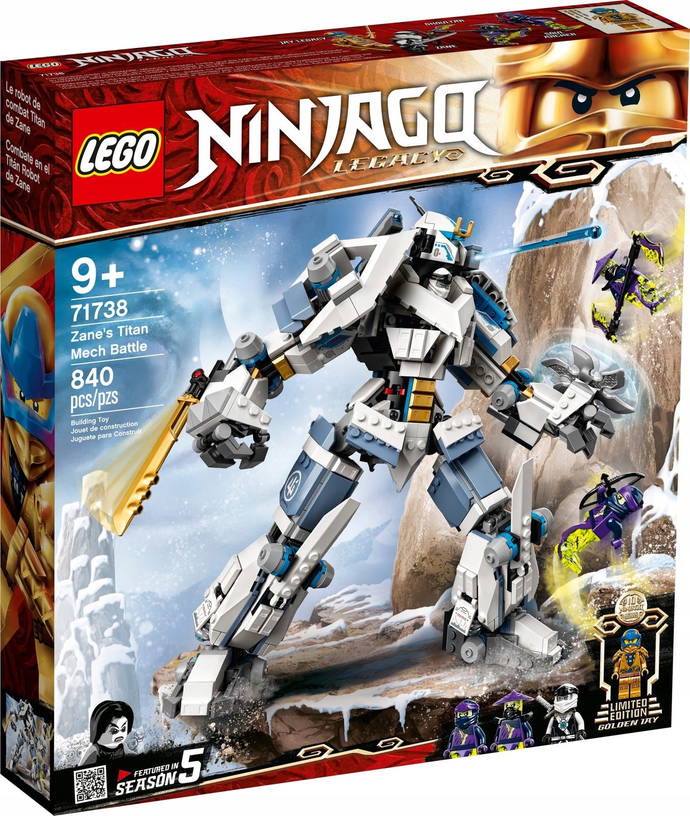 LEGO Ninjago 71738 Starcie tytanów Mech Świat Dziecka