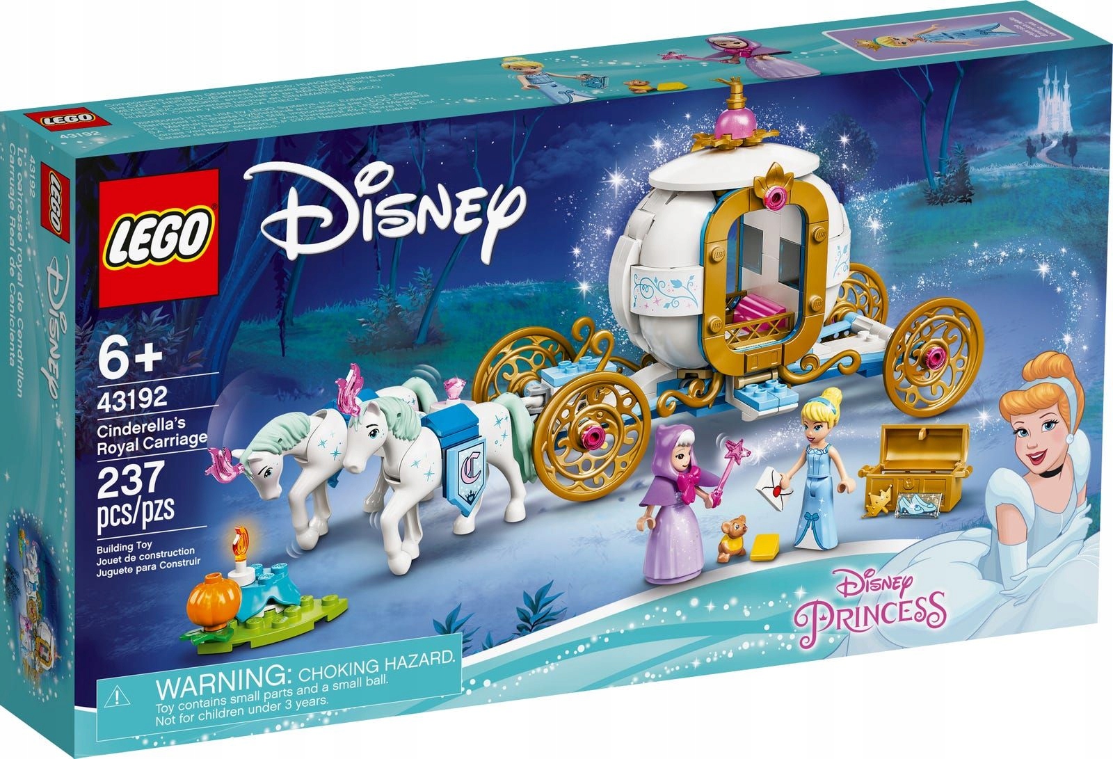 LEGO Disney 43192 Królewski powóz Kopciuszka Świat Dziecka