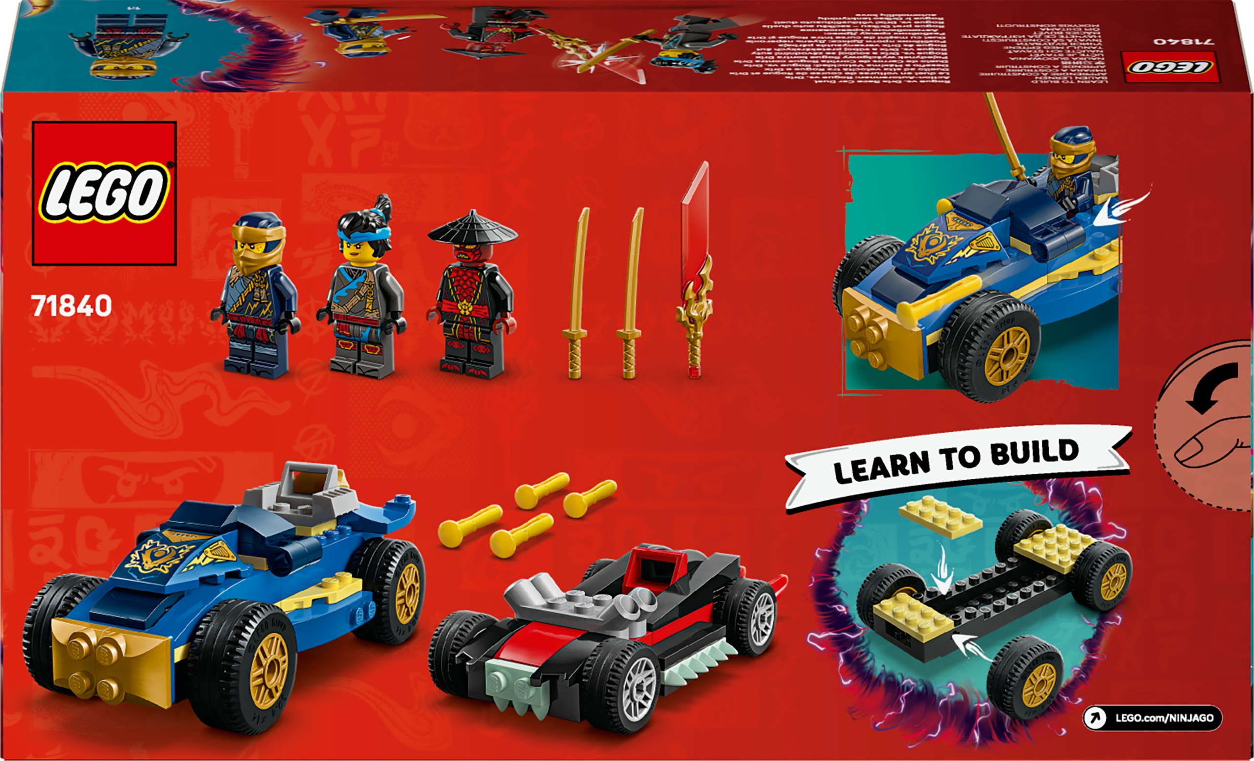 Klocki LEGO Ninjago 71840 Pojedynek wyścigowy Rogue kontra Drix