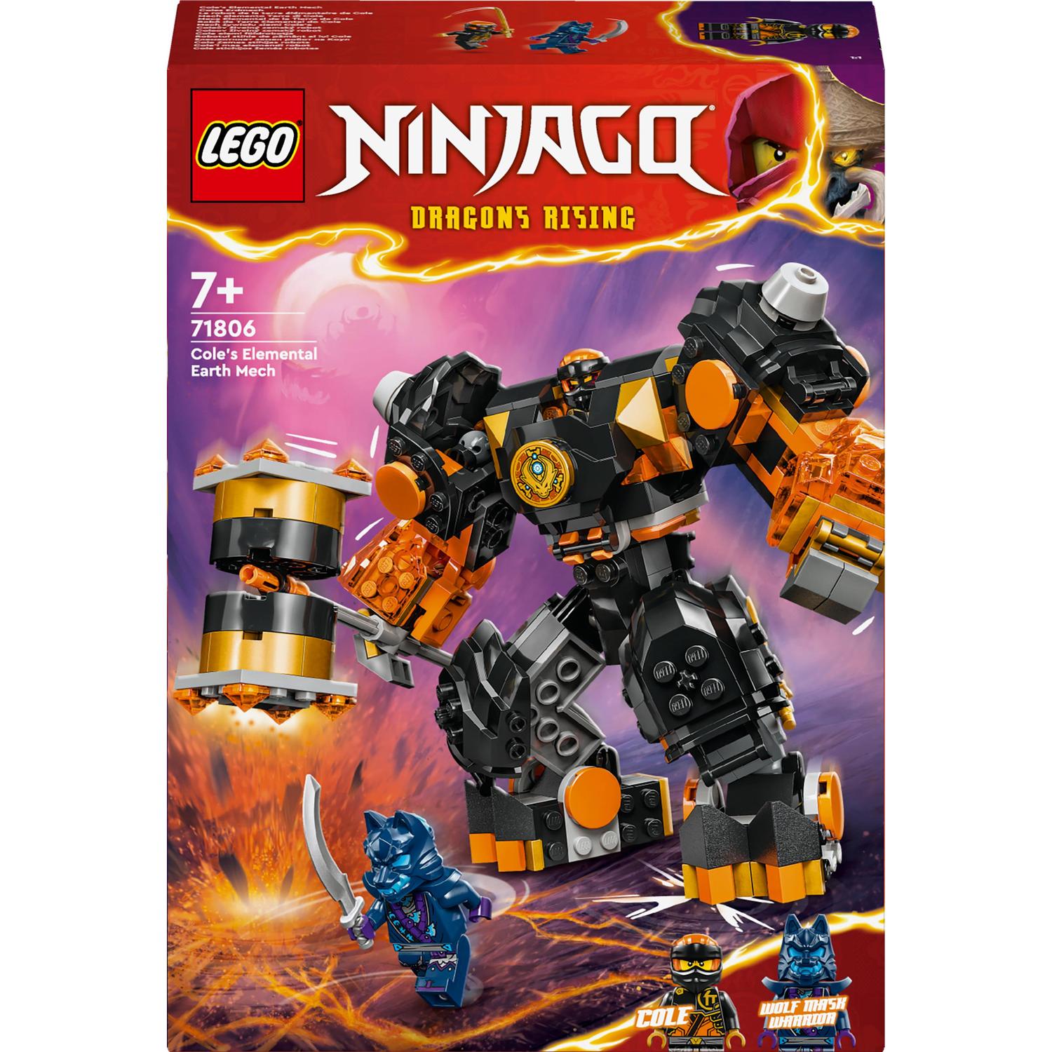 LEGO NINJAGO 71806 MECH ŻYWIOŁU ZIEMI COLE'A Świat Dziecka