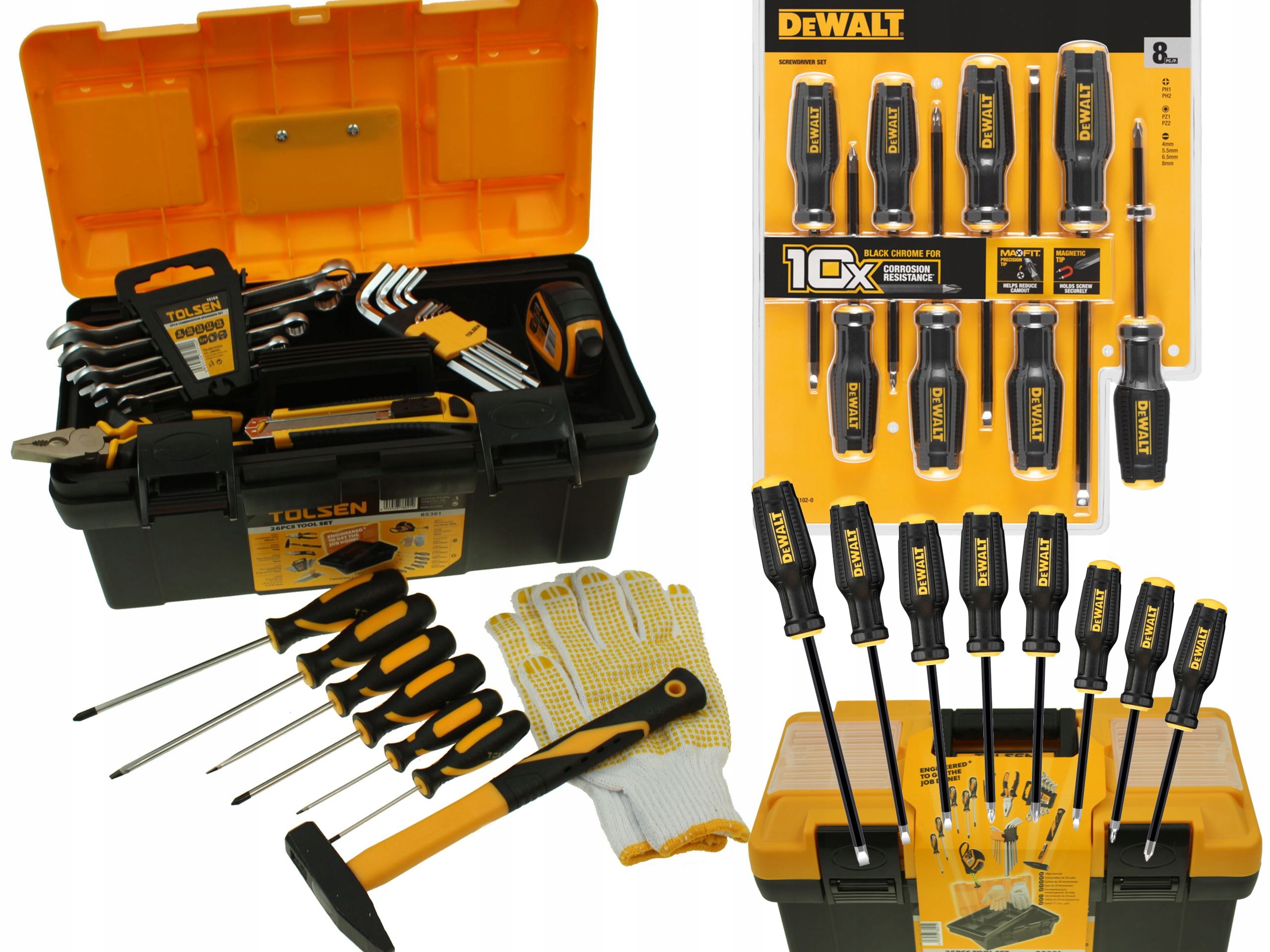 DeWalt Inbusschlüssel-Set Metrisch, 8-teilig – Mit Druckknopfverriegelung Für Festen Halt