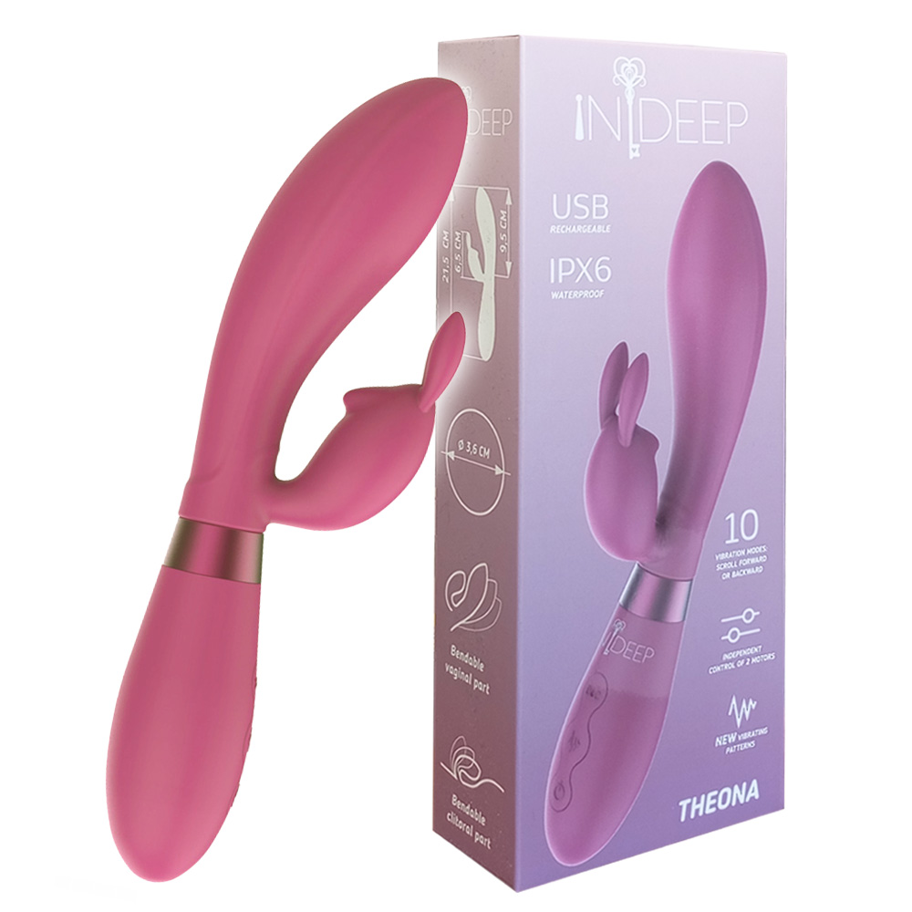 Wibrator silikonowy, stymulacja punktu G i łechtaczki, dwa silniki.