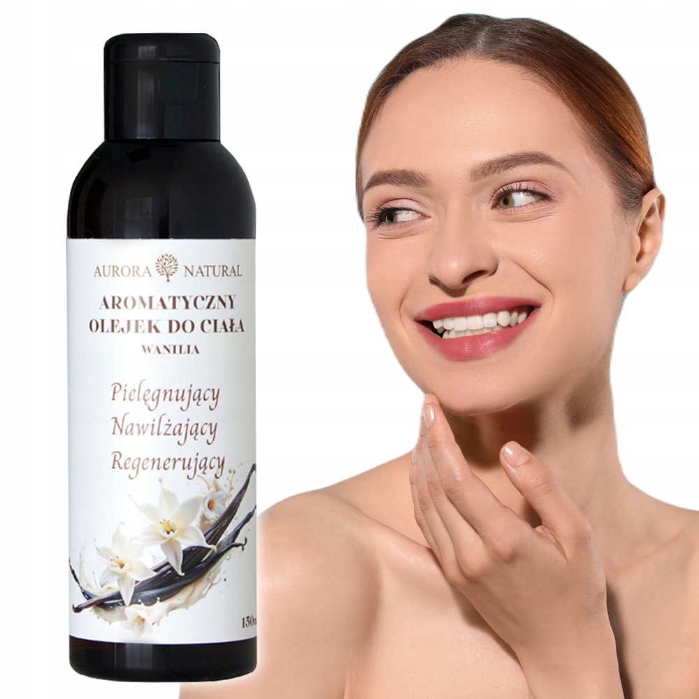 Olejek 150 ml, zapach wanilii. Pielęgnacja i nawilżenie. Z witaminą E.