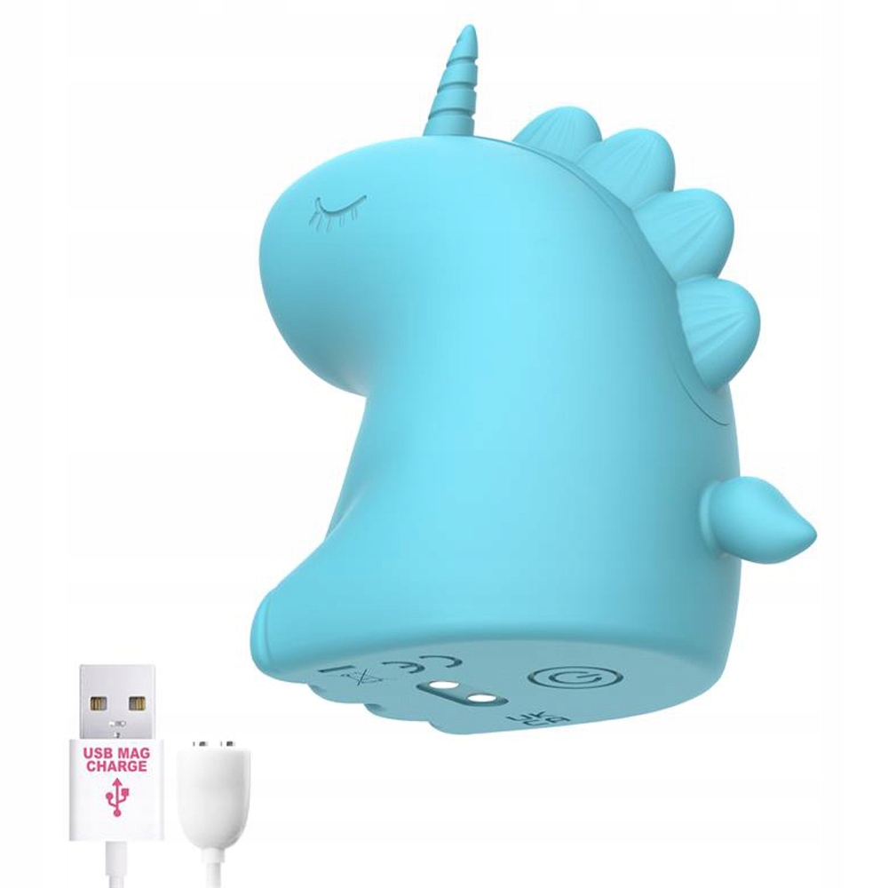 Masażer łechtaczki z funkcją 10 trybów lizania. Kształt jednorożca. Silikon