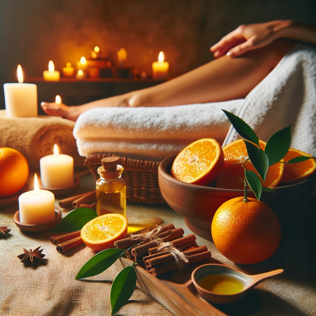 Olejek - zmysłowa pomarańcza i cynamon. Do masażu i pielęgnacji.