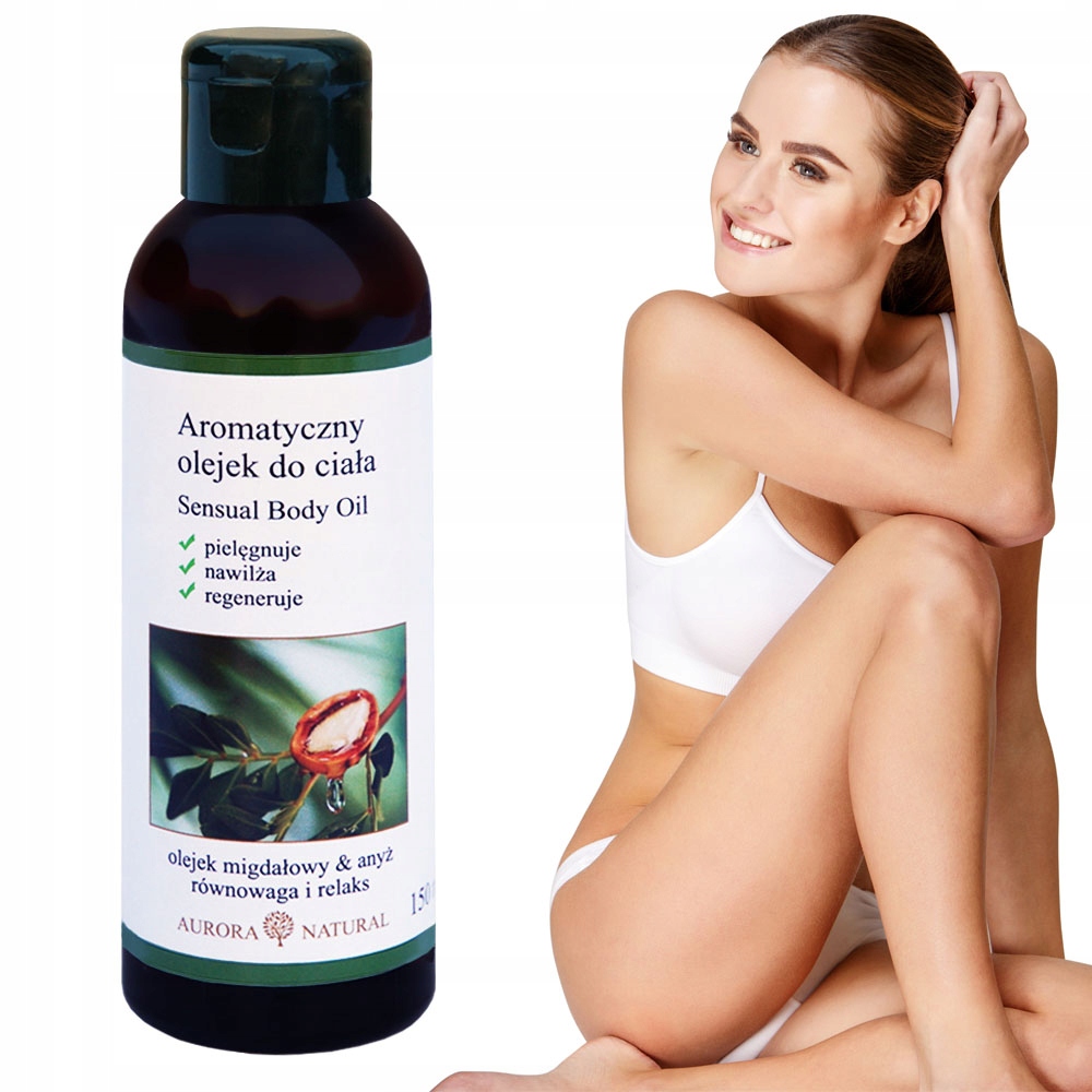 Olejek migdałowy i anyż do ciała 150 ml. Nawilża i pielęgnuje skórę.