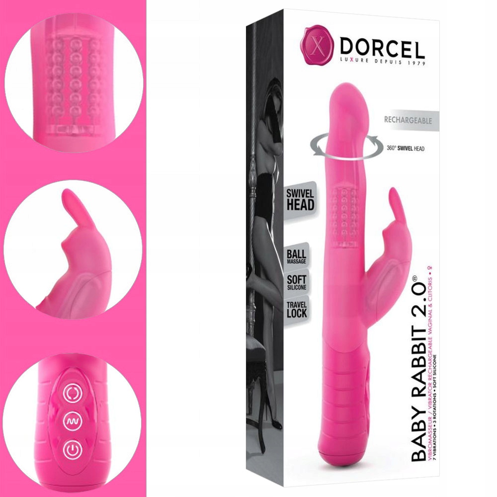 Wibrujący króliczek. Wibrator rotacyjny, obrotowy