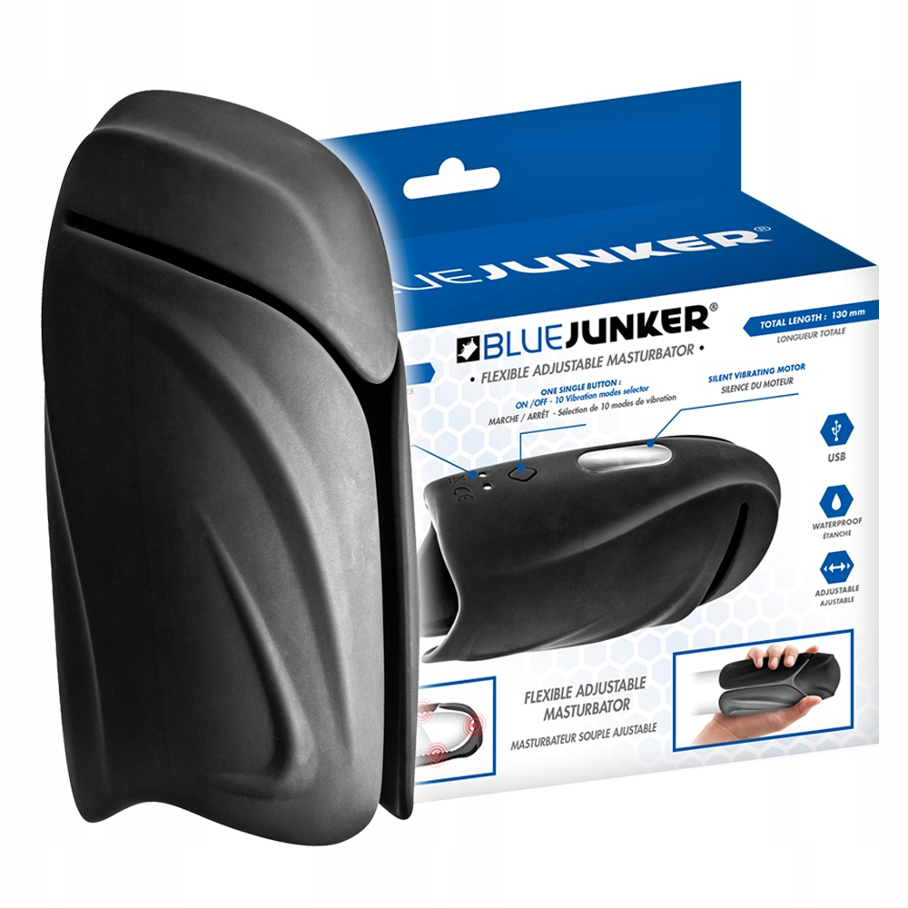 Masturbator męski 10 wibracji. Silikonowy.