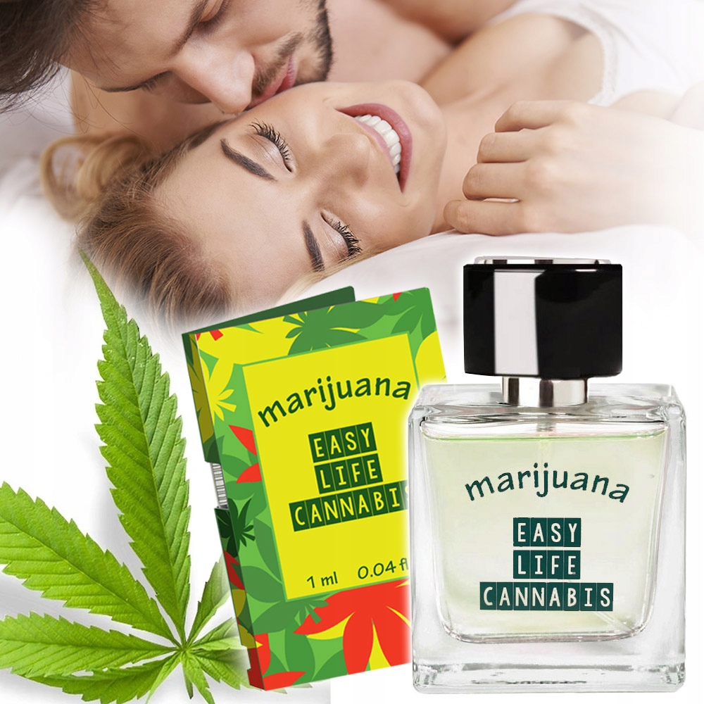 Perfumy o zapachu konopii, marihuany + próbka.