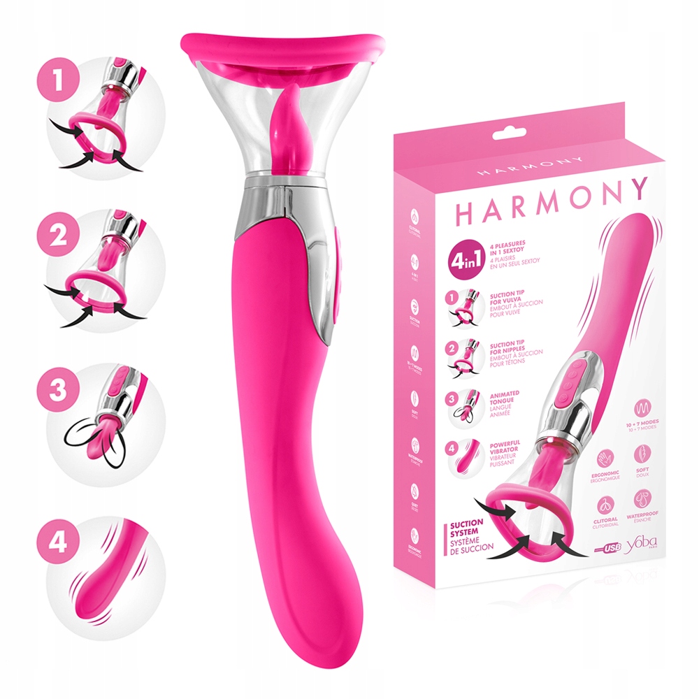 Wibrator 4w1. Nowoczesny, dwustronny, mocny.