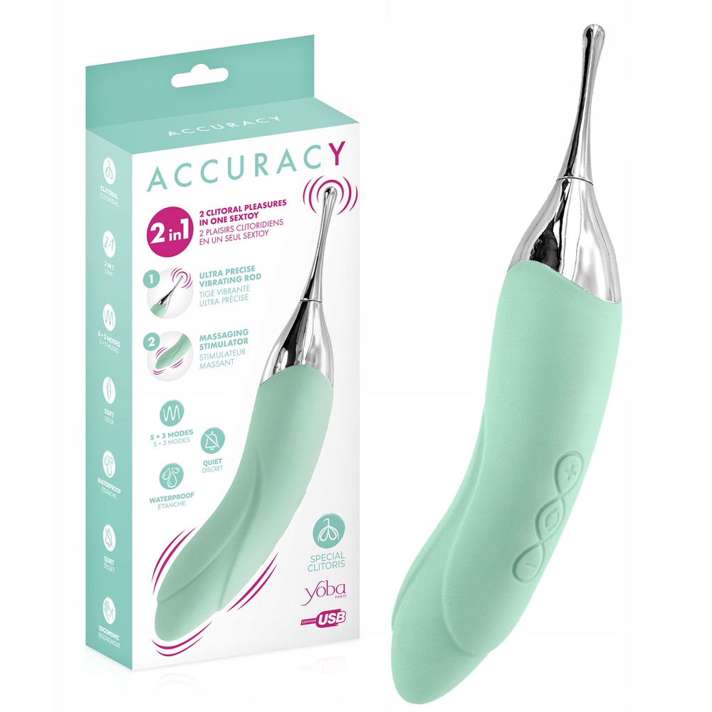 Wibrator dopochwowo-łechtaczkowy. 2w1.