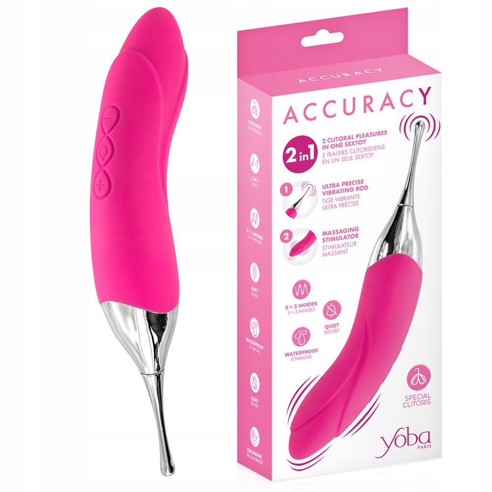 Dwustronny stymulator 2w1. Wibrujący wibrator.