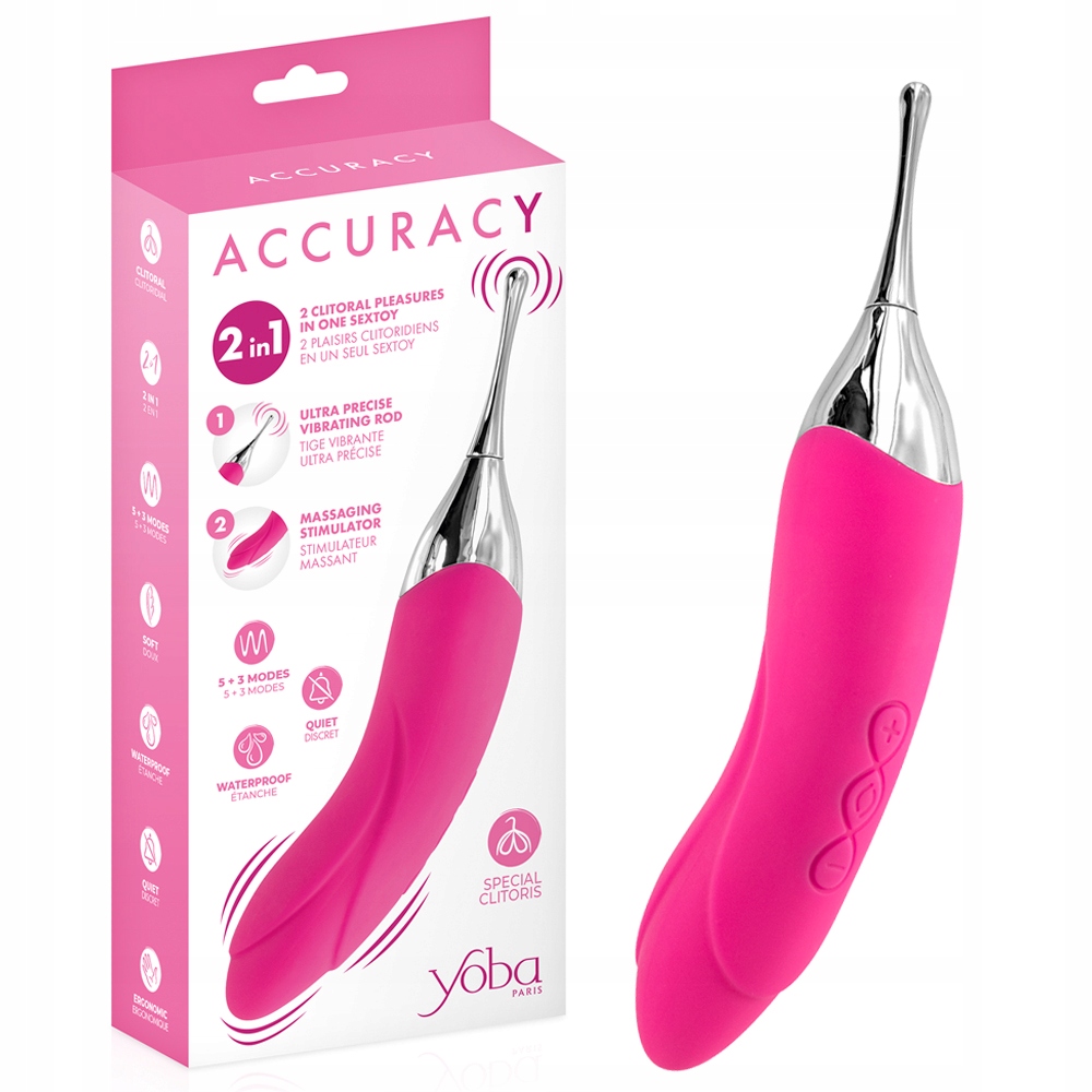 Dwustronny stymulator 2w1. Wibrujący wibrator.