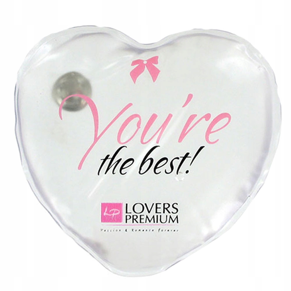 Masaż ciała. Ogrzewacz w kształcie serduszka.