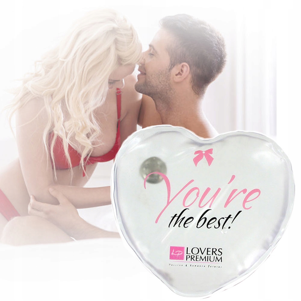 Masaż ciała. Ogrzewacz w kształcie serduszka.