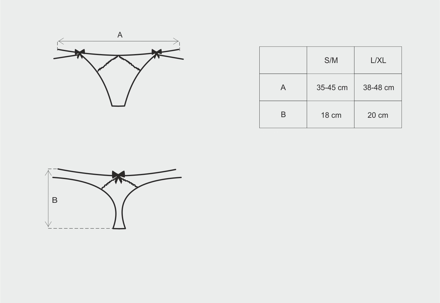 Stringi Obsessive Intensa. Ozdobne paseczki.