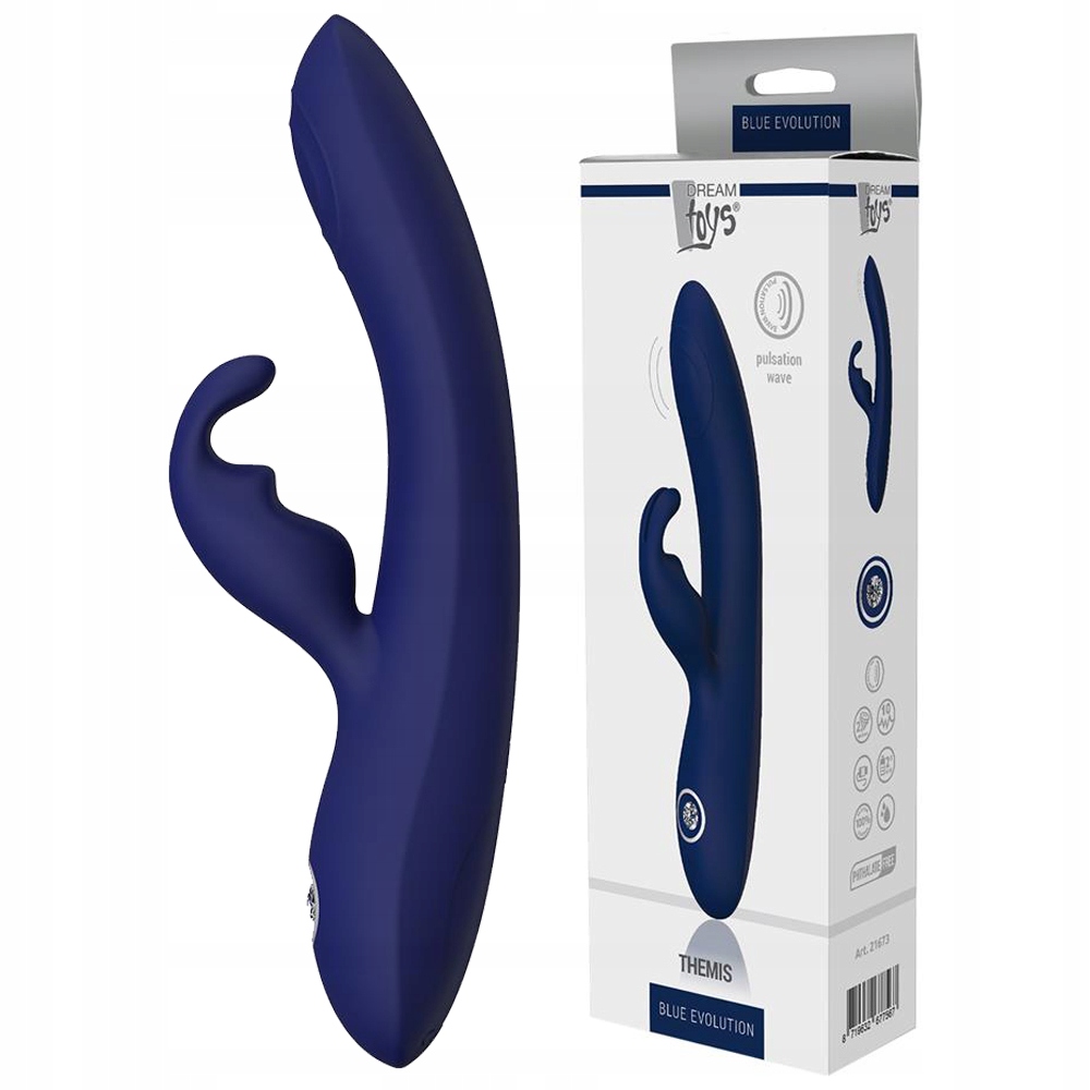 Wibrator stymulujący z pulsacją i króliczkiem.