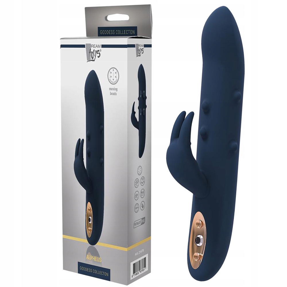 Wibrator z ruchomymi kulkami, króliczek.