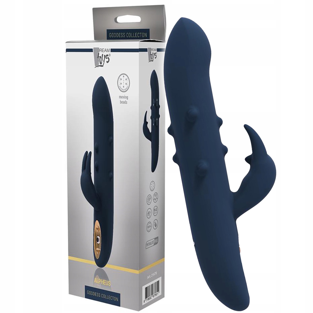 Wibrator z ruchomymi kulkami, króliczek.