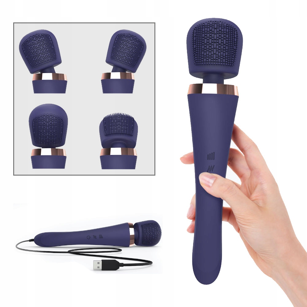 Duży masażer, wibrator 20 wibracji, 8 prędkości.