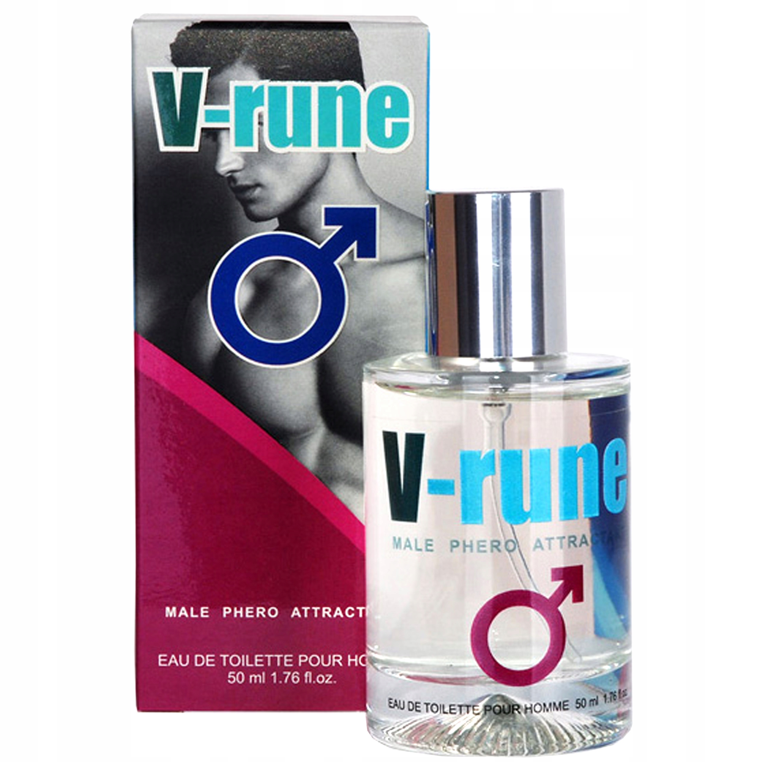 Męskie feromony o sportowej nucie zapachowej.