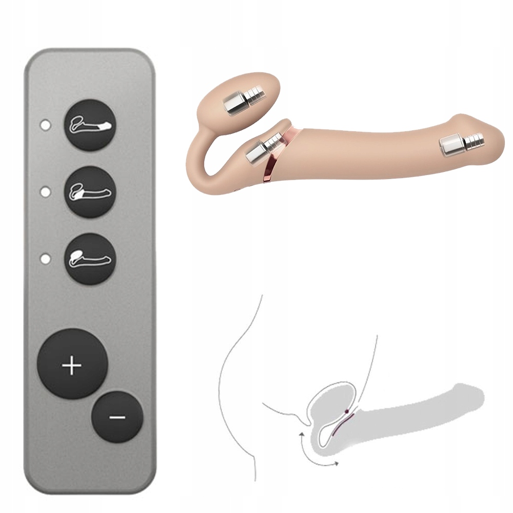 Cielisty penis z mocnymi wibracjami. STYMULATOR.