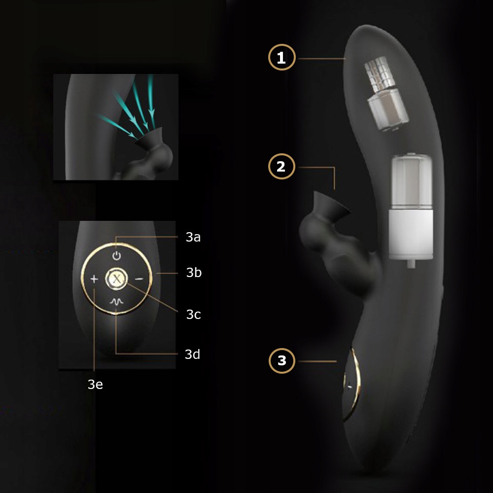 Wibrator wibrująco ssący. Stymulacja punktu G.