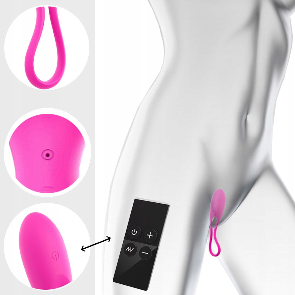 Dopochwowe jajeczko sterowane pilotem.