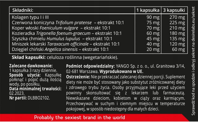 Suplement diety dla kobiet. Zadbany biust.