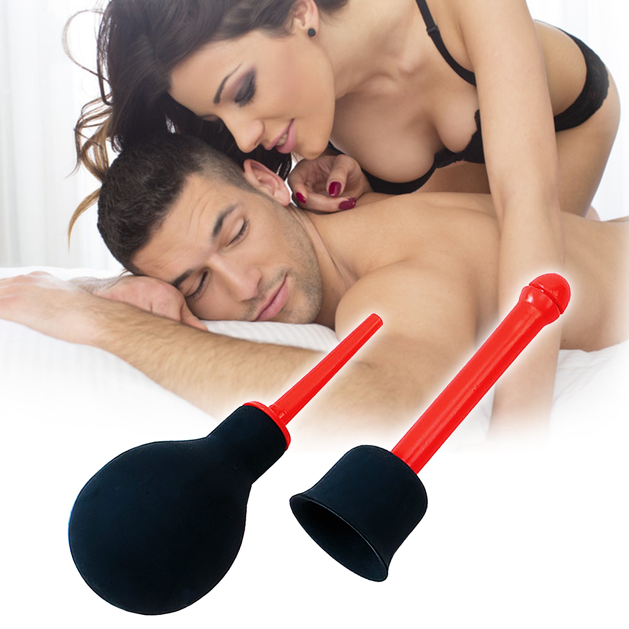 Gruszka do higieny intymnej. Wymienne końcówki.