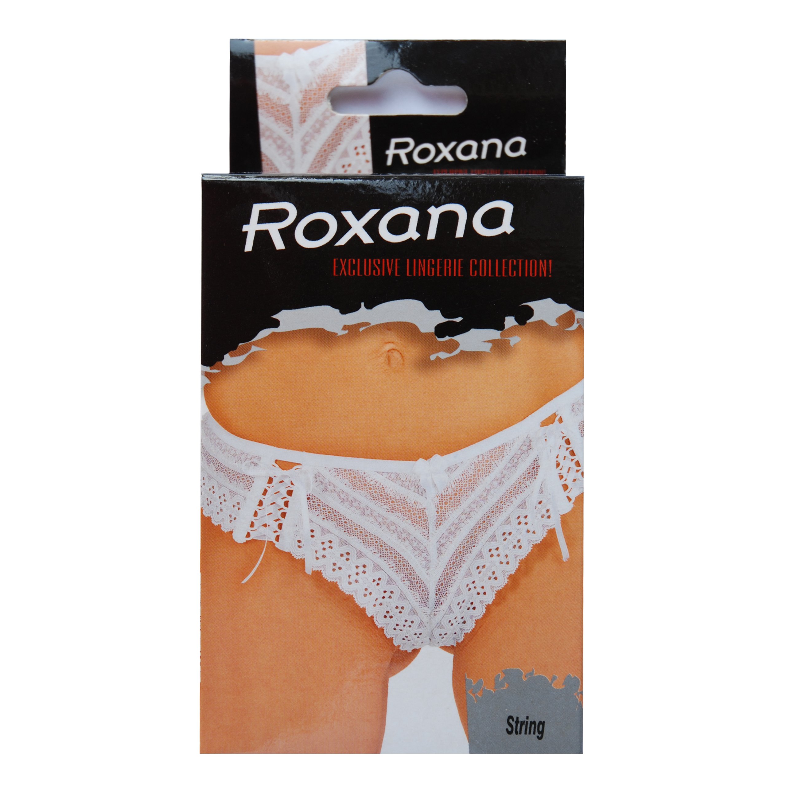 Klasyczne, kuszące stringi w białym kolorze.