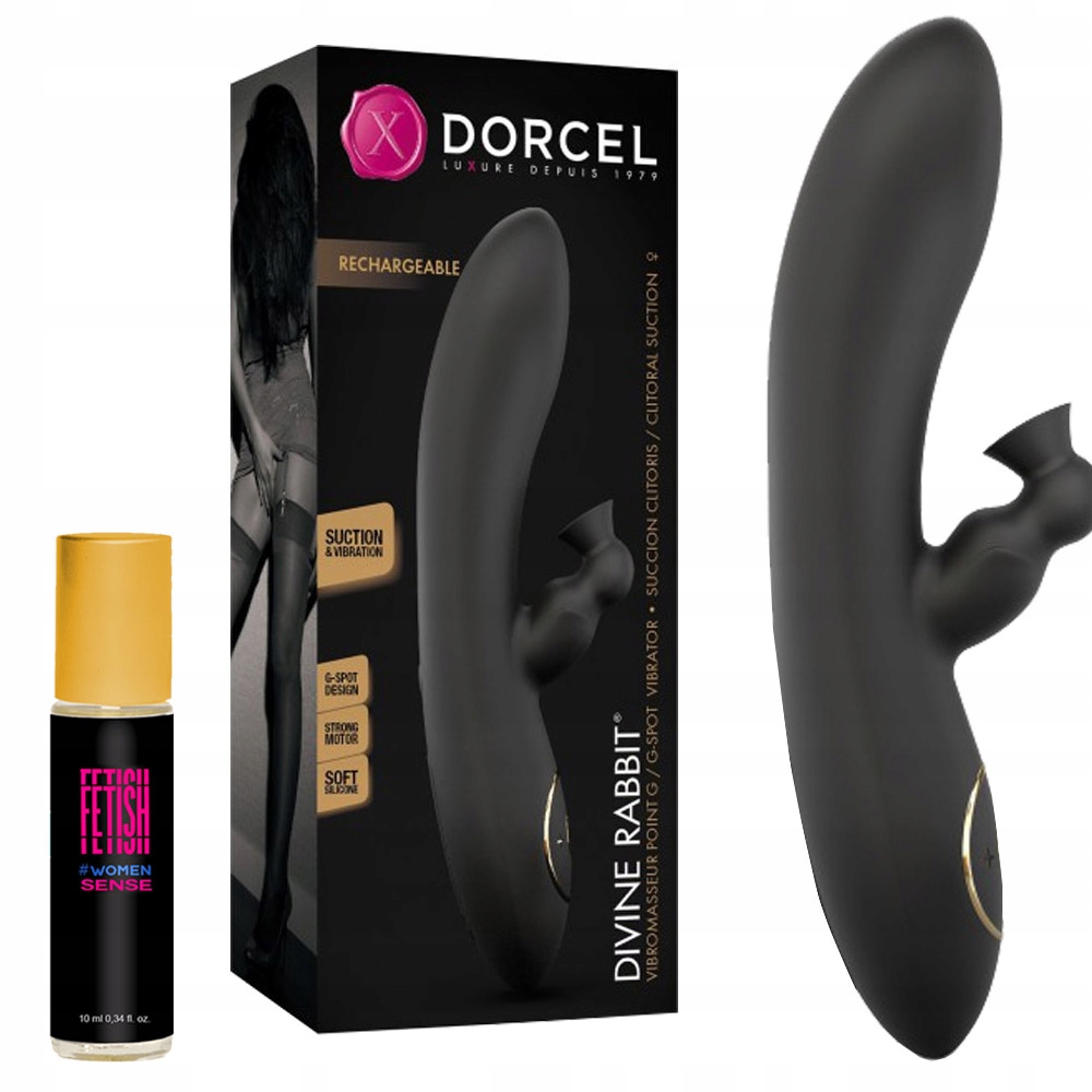 Luksusowy masażer ssący. Wibrator. Perfumy gratis