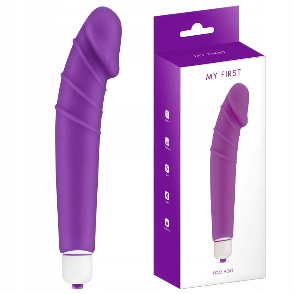 Wibrator, masażer stymulujący. Fioletowy